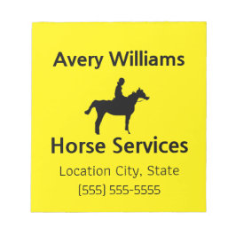 Paarden Business Professional Zwart Geel Notitieblok