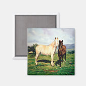 Paarden/Cabalos/Horses Magneet (Voorkant / Achterkant)