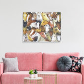 Paarden Canvas Afdruk (Insitu (Woonkamer))