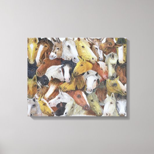Paarden Canvas Afdruk (Voorkant)