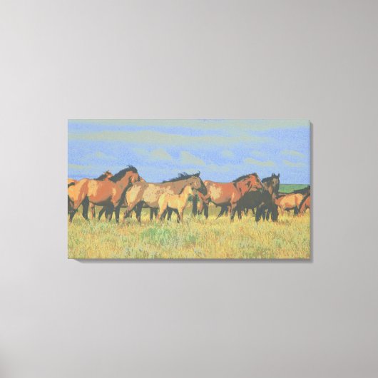 paarden canvas afdruk (Voorkant)
