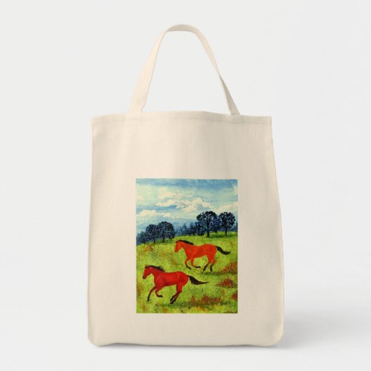 Paarden Canvas tas - "ongerept" (Voorkant)