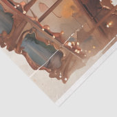  paarden Carrousel Decoupage papier. Tissuepapier (Detail)