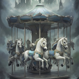  paarden Carrousel Decoupage papier. Tissuepapier