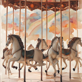  paarden Carrousel Decoupage papier. Tissuepapier
