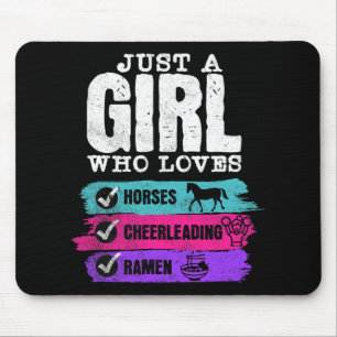 Paarden Cheerleading Ramen Gewoon Een Meisje Dat P Muismat