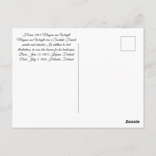 Paarden circa 1864 briefkaart (Achterkant)