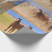 Paarden Collage Cadeaupapier (Hoek)