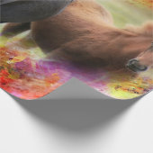 Paarden Colorful Cadeaupapier (Hoek)