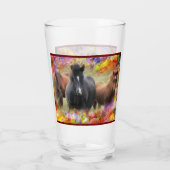 Paarden Colorful Glas (Achterkant)