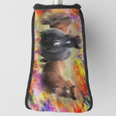 Paarden Colorful Golfheadcover (Draai 90)