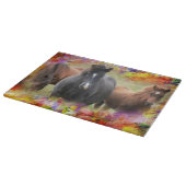 Paarden Colorful Snijplank (Hoek)