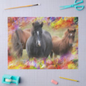 Paarden Colorful Tissuepapier (Craft)