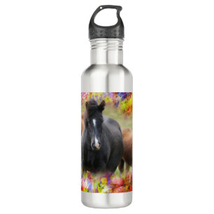 Paarden Colorful Waterfles