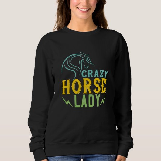 Paarden - Crazy Horse Lady Trui (Voorkant)