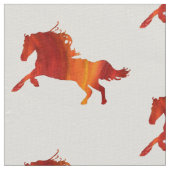 Paarden Custom Ivoor Linnen (54" breedte) Stof (Close Up)