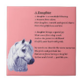 Paarden - Daughter Poem Tile Tegeltje (Voorkant)