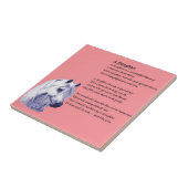 Paarden - Daughter Poem Tile Tegeltje (Zijkant)