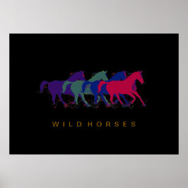 paarden décor print