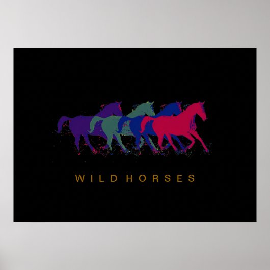 paarden décor print (Voorkant)