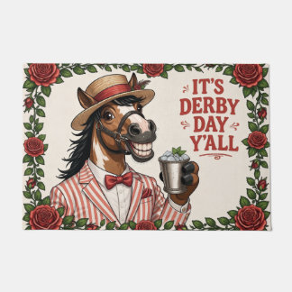 Paarden Derby Dag geïnspireerde deurmat 
