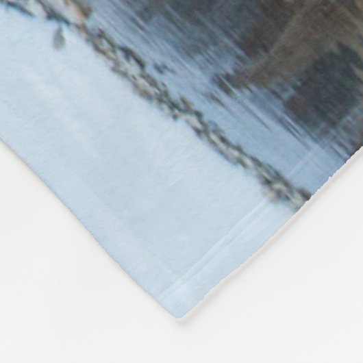 Paarden die de Creek passeren Fleece Deken (Hoek)