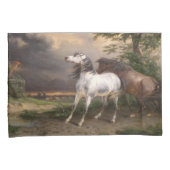 Paarden die door het Storm zijn bevrucht (door Car Kussensloop (Voorkant-Rechts)