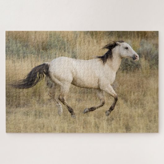Paarden die door Prairie Grass lopen Legpuzzel (Horizontaal)