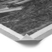 Paarden die een gebouw trekken poster (Hoek)