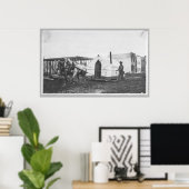 Paarden die een tent trekken poster (Thuiskantoor)