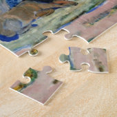 Paarden die grazen door Franz Marc, Kunst Legpuzzel (Zijkant)