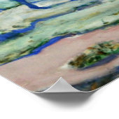 Paarden die grazen door Franz Marc,  Kunst Poster (Hoek)