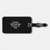 Paarden die het etiket van het bagagelabel met dou (Achterkant horizontaal)