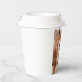 Paarden die in een weiland snuiven papieren bekers (Rechts)