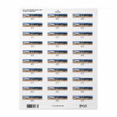 Paarden die in het Etiket van het Adres van de Ter (Full Sheet)