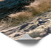 Paarden die in het Surf lopen Poster (Hoek)