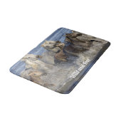 Paarden die in het water galmen badmat (Gekanteld)