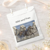 Paarden die in het water galmen bedankzakje (Geknipt)