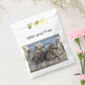 Paarden die in het water galmen bedankzakje (Gezegeld)