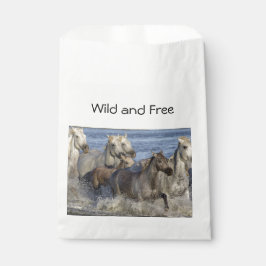 Paarden die in het water galmen bedankzakje