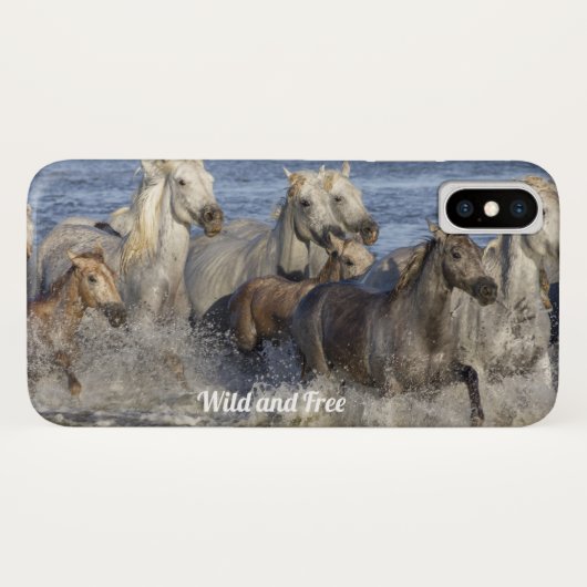 Paarden die in het water galmen Case-Mate iPhone case (Achterkant (horizontaal))