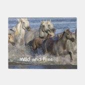 Paarden die in het water galmen deurmat (Voorkant)