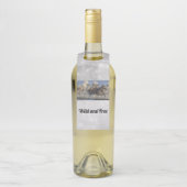 Paarden die in het water galmen flessenhanger (Op fles)