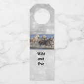 Paarden die in het water galmen flessenhanger (Achterkant)