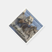 Paarden die in het water galmen servet (Hoek)