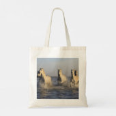 Paarden die lopen in Canvas tas-paardenovers Tote Bag (Achterkant)