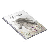 Paarden die lopen in het Notitieboek van het Vloer (Rechterzijde)