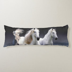 Paarden die lopen met kussens
