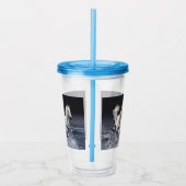 Paarden die lopen met kussens acryl drinkbeker (Rechts)
