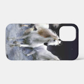 Paarden die lopen met kussens Case-Mate iPhone case (Achterkant (horizontaal))